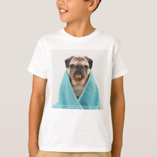 Pug in a Towel T-Shirt