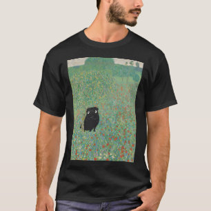 Pug in Klimt’s Flower Field T-Shirt