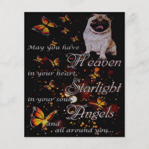 Pug In My Heart, Funny Pug Dog Lover Gift Idea Flyer