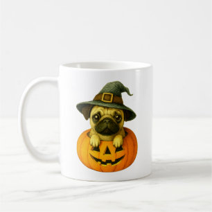 Pug in Pumpkin Coffee Mug