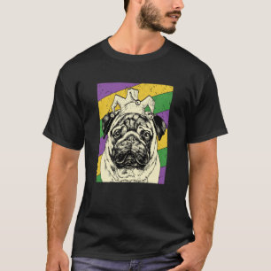 Pug Jester Mardi Gras Dog Mom or Dad T-Shirt