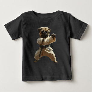 Pug Karate School Baby T-Shirt