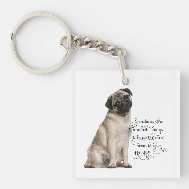 Pug Key Ring (Front)