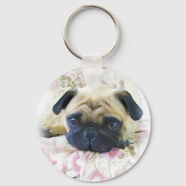 Pug Keychain (Front)