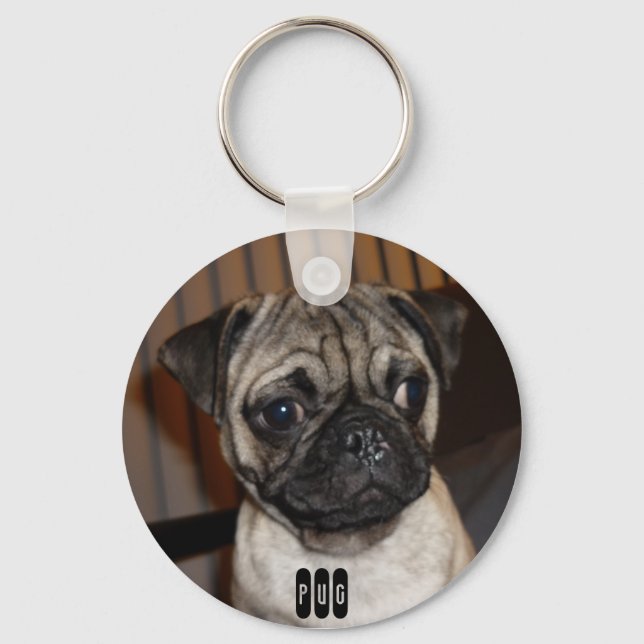 pug keychain (Front)