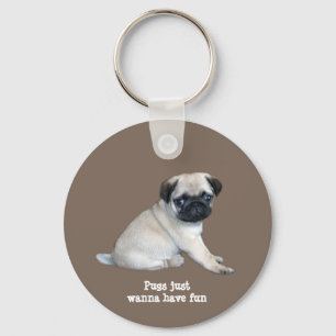 Pug Keychain