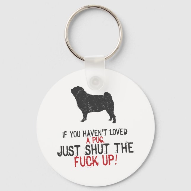 Pug Keychain (Front)