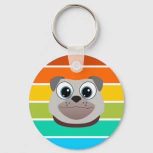 Pug Keychain