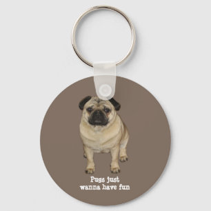 Pug Keychain