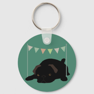 Pug Keychain