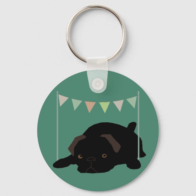Pug Keychain (Front)