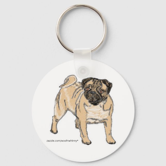 Pug Keychain (Front)