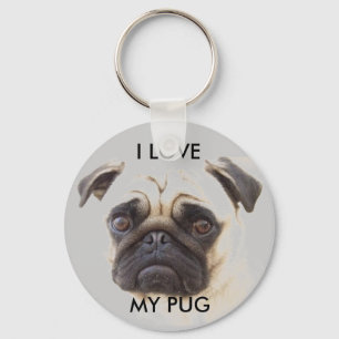Pug Keychain