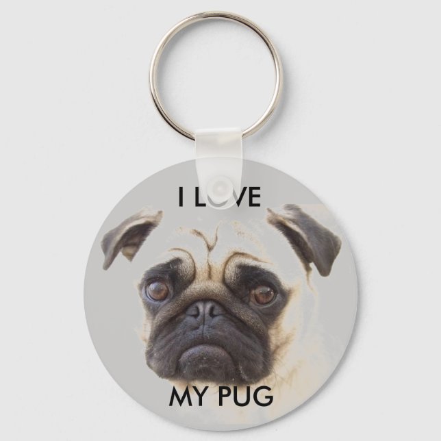 Pug Keychain (Front)