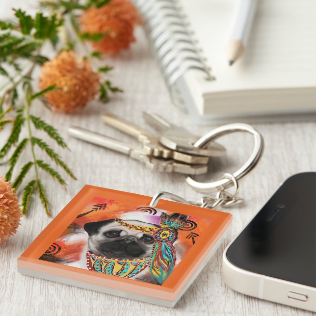  PUG KEYCHAIN (Front Right)