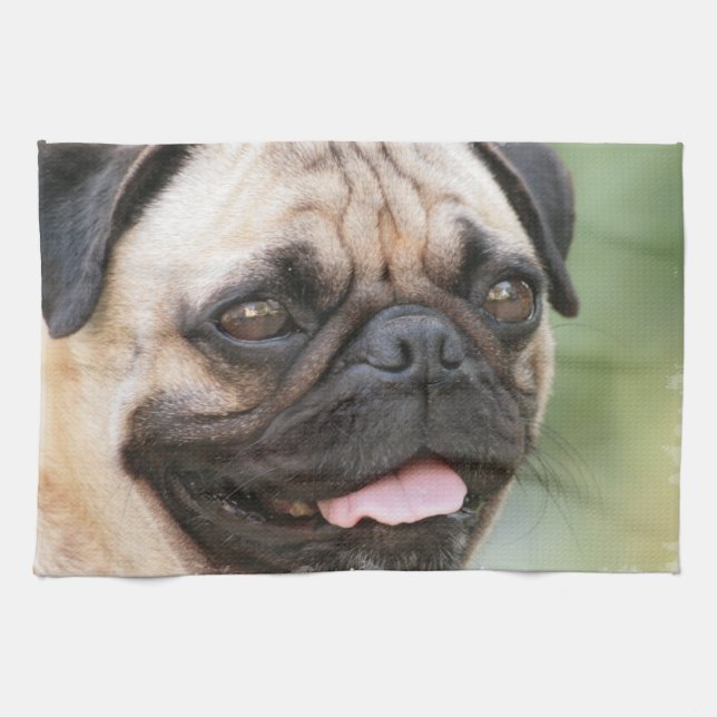 Pug Kitchen Towel (Horizontal)