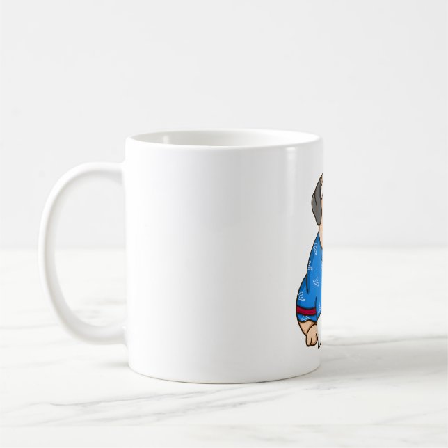 Pug Kunai  Coffee Mug (Left)