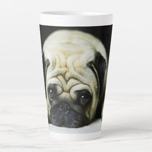 Pug Latte Mug (Front)
