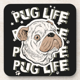 Pug Life Animal Dog Coaster