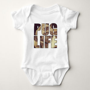 Pug Life Baby Bodysuit