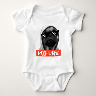 Pug Life Baby Bodysuit