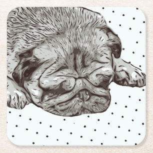 Pug Life coasters
