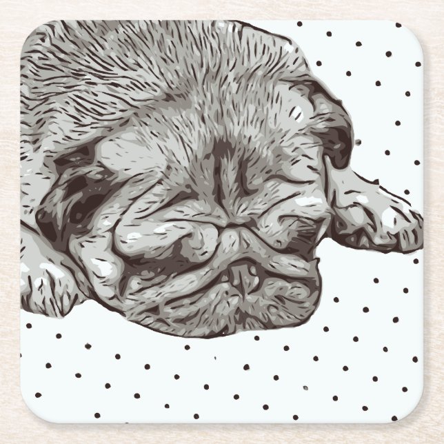 Pug Life coasters (Front)