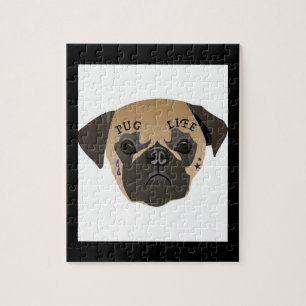 Pug Life Cute Pug Lover Gift Jigsaw Puzzle