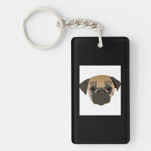 Pug Life Cute Pug Lover Gift Keychain