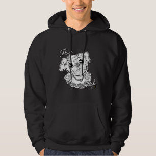 Pug Life Dog Love Yoga Momma Relaxed Fit Hoodie