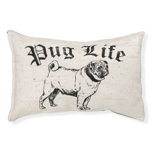 Pug Life Funny Dog Gangster Pet Bed