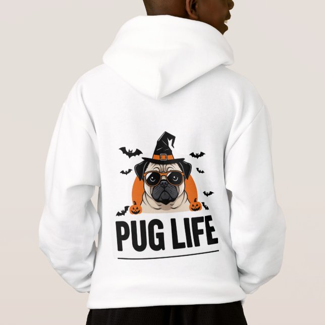  Pug Life – Funny Dog Lover T-Shirt Design 🐶😎 (Back)