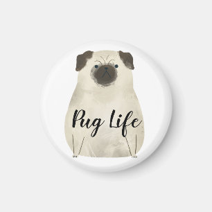 Pug Life Funny Magnet