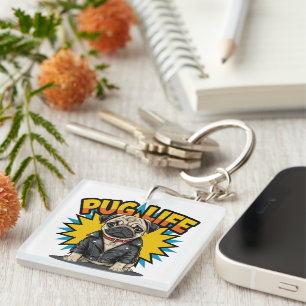 Pug Life Keychain