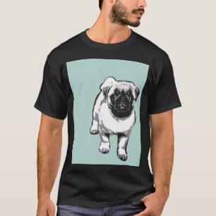Pug Life Modern Art T-Shirt