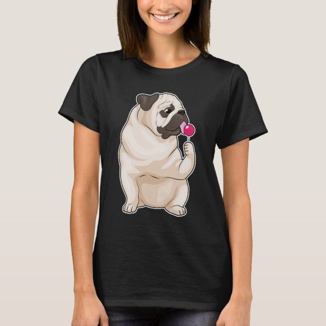 Pug Lollipop T-Shirt (Front)