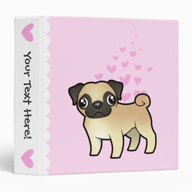 Pug Love Binder (Front/Spine)