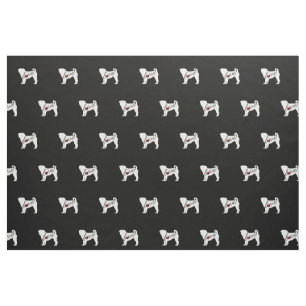 Pug Love Fabric