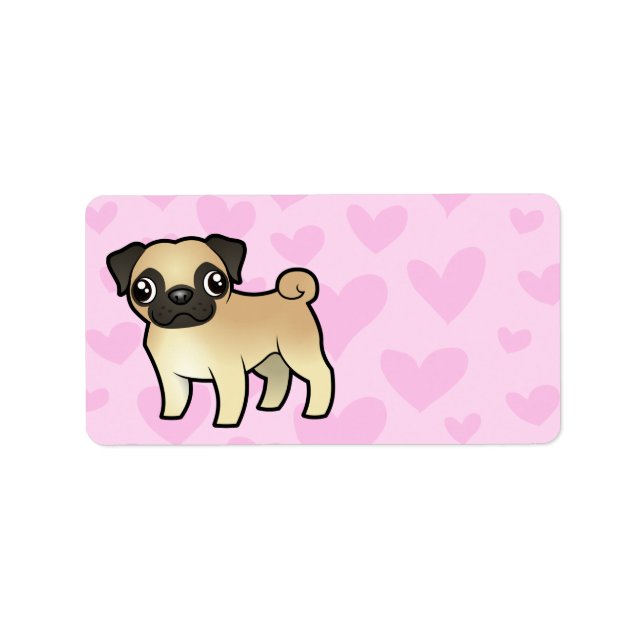 Pug Love Label (Front)