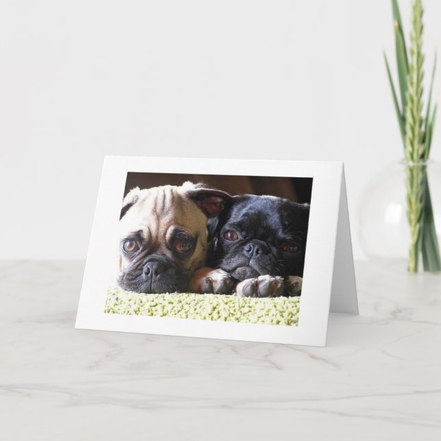 Pug Love Note Cards (Front)