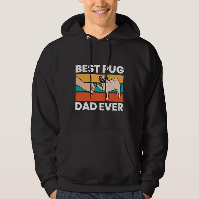 Pug Lover Best Pug Dad Ever Essential T-Shirt 933 Hoodie (Front)