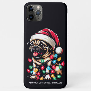 Pug Lover Christmas Light Animal Lover iPhone 11 Pro Max Case