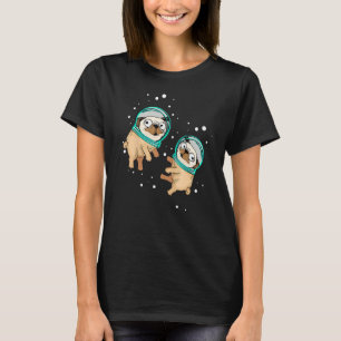 Pug Lover Kids Astronaut Dog Owner Space Pug T-Shirt