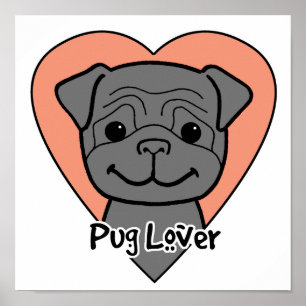 Pug Lover Poster