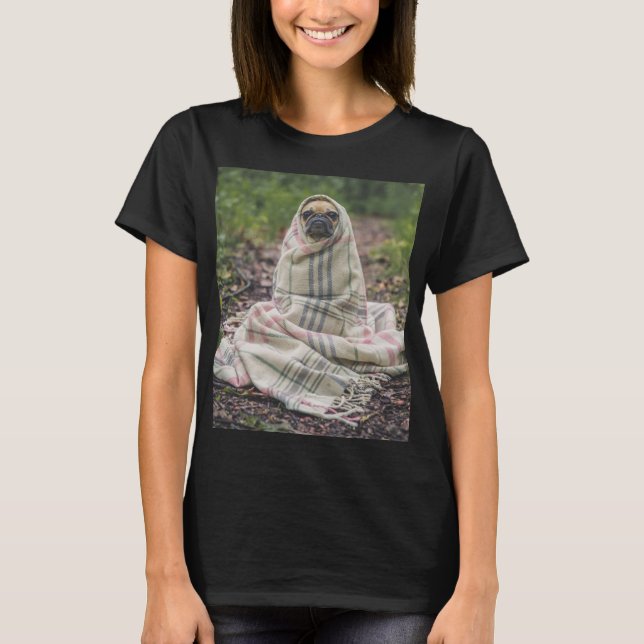 Pug Lover T-Shirt Dress (Front)
