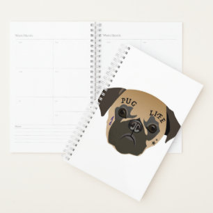 Pug Lovers   Cute Pug Life Planner