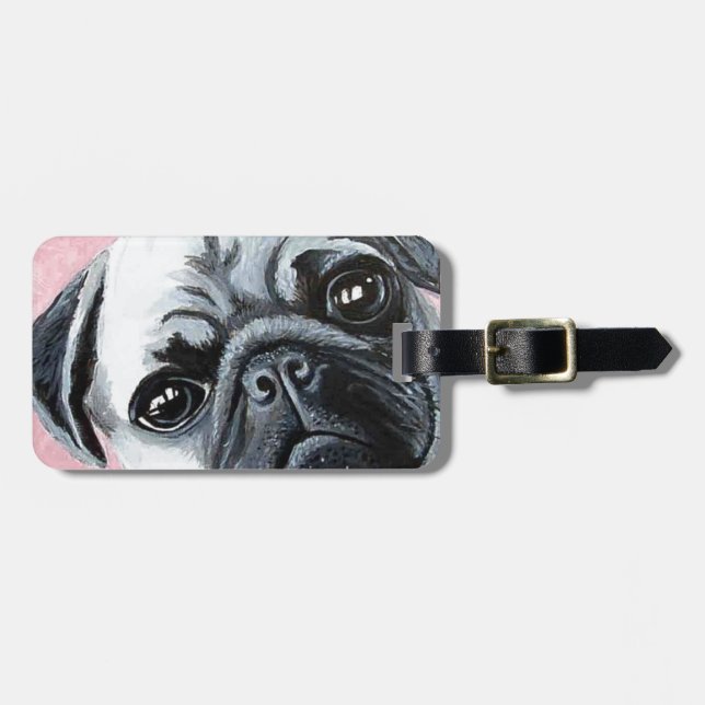 Pug Luggage Tag (Front Horizontal)