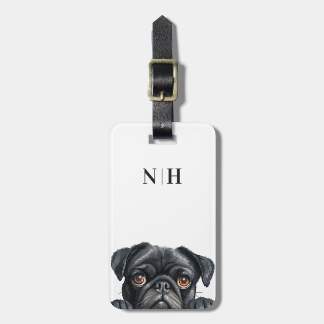 Pug Luggage Tags (Front Vertical)