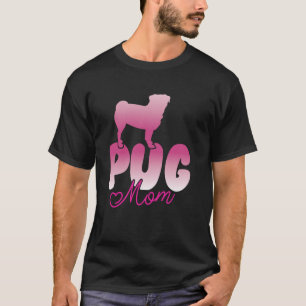 Pug Mama Retro Puggle Dog Mom Lover T-Shirt