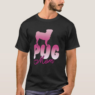 Pug Mama Retro Puggle Dog Mom Lover T-Shirt
